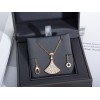 Bvlgari Full Diamond Skirt Shaped Necklace