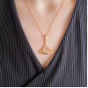 Bvlgari White Fritillaria Fan Necklace