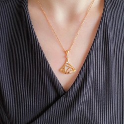 Bvlgari White Fritillaria Fan Necklace