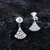 Bvlgari Diamond Studded Fan Earrings