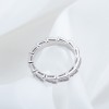 Bvlgari Full Diamond Snake Bone Ring