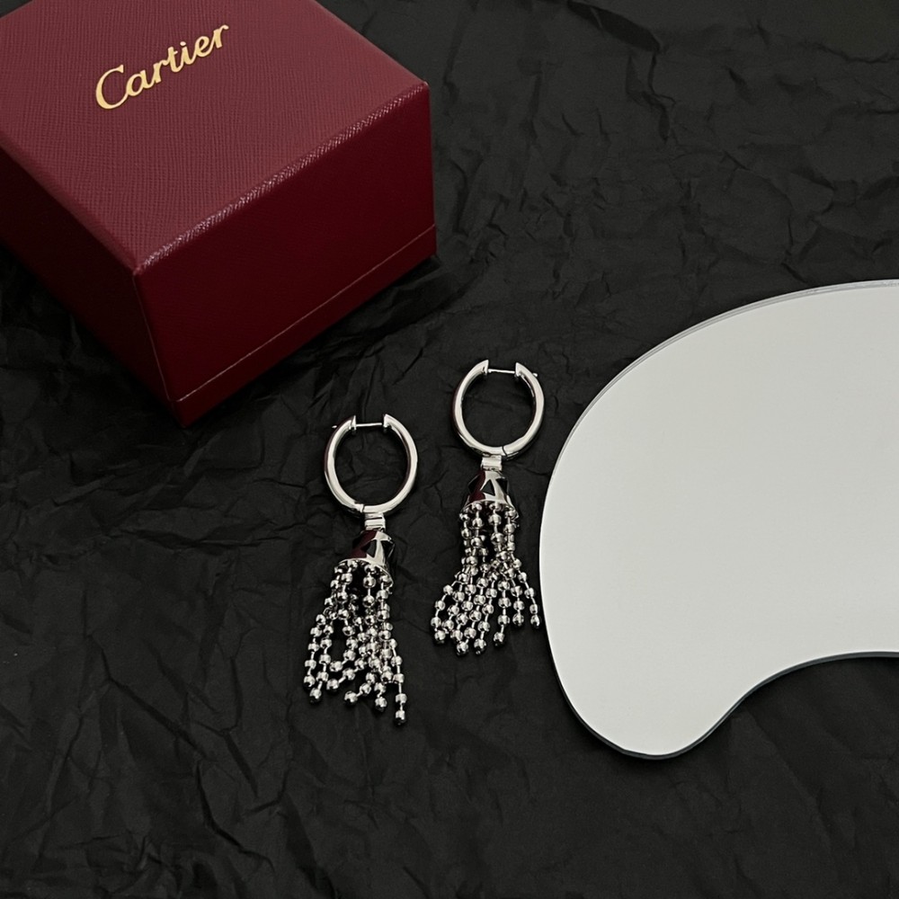 Cartier Heart Shaped Marquise Diamond Earrings