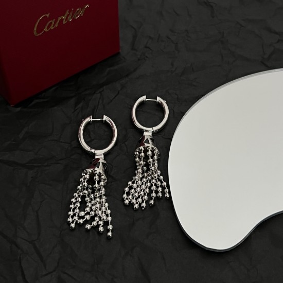 Cartier Heart Shaped Marquise Diamond Earrings