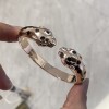 Cartier Leopard Head Spotted Smooth Face Bracelet