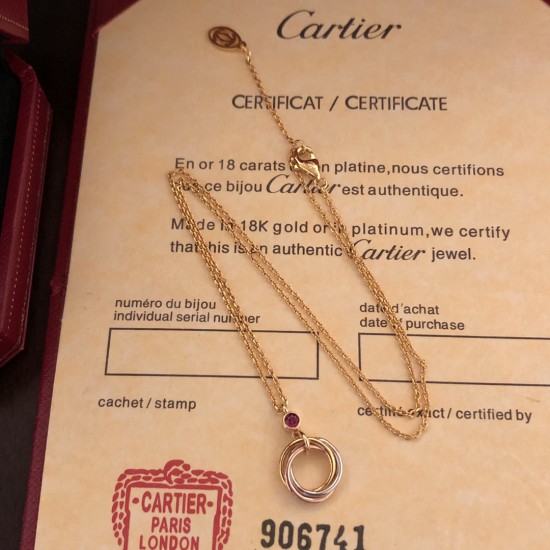 Cartier Three Ring Necklace