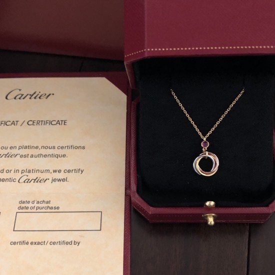 Cartier Three Ring Necklace