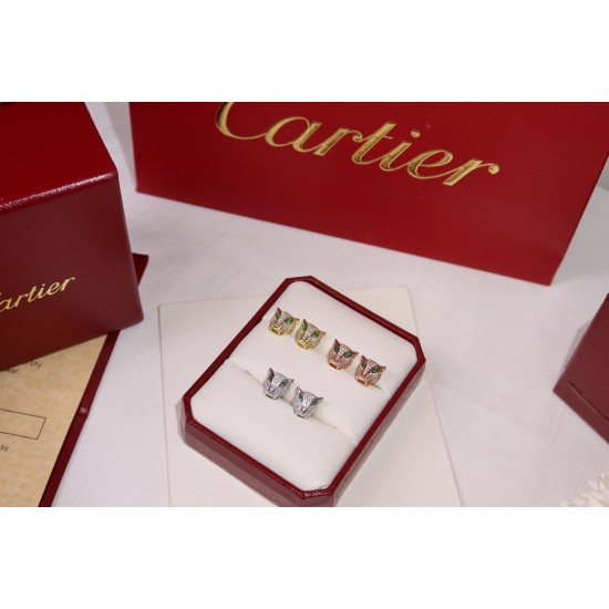 Cartier Leopard Emerald Earrings