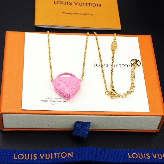 LV Heart Bag Necklace