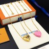 LV Heart Bag Necklace