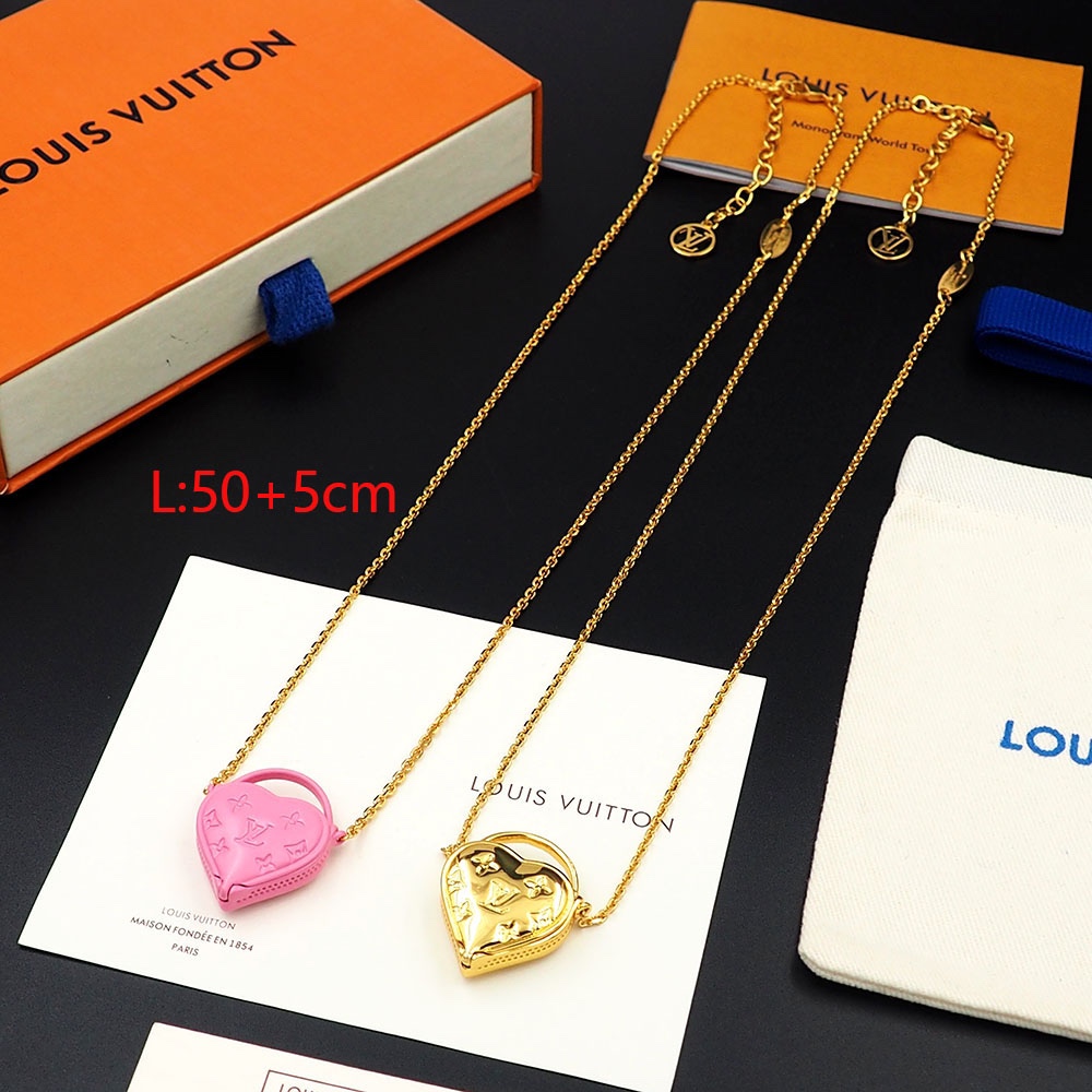 LV Heart Bag Necklace