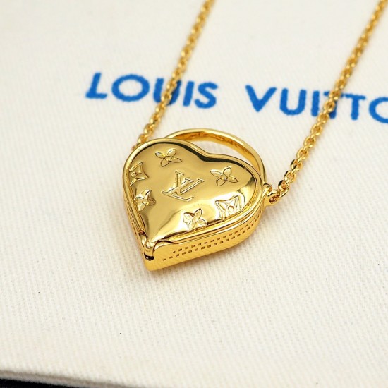 LV Heart Bag Necklace