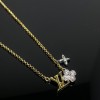 LV Diamond Inlaid Letter Necklace