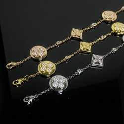 LV Four Flower Full Diamond Bracelet