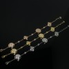 LV Four Flower Full Diamond Bracelet