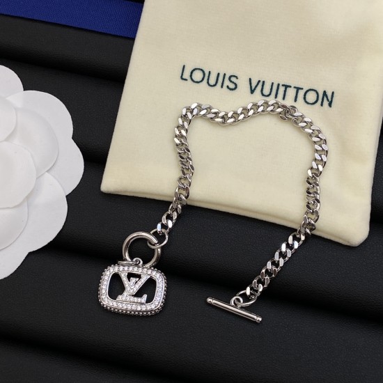 LV Necklace/Bracelet/Earrings 3in1 Set