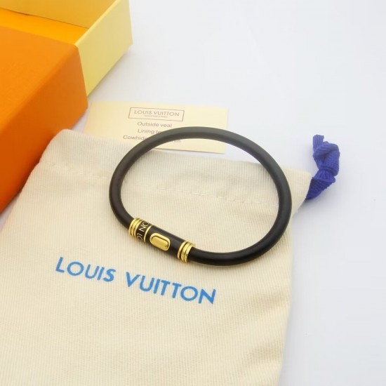 LV Leather Bracelet