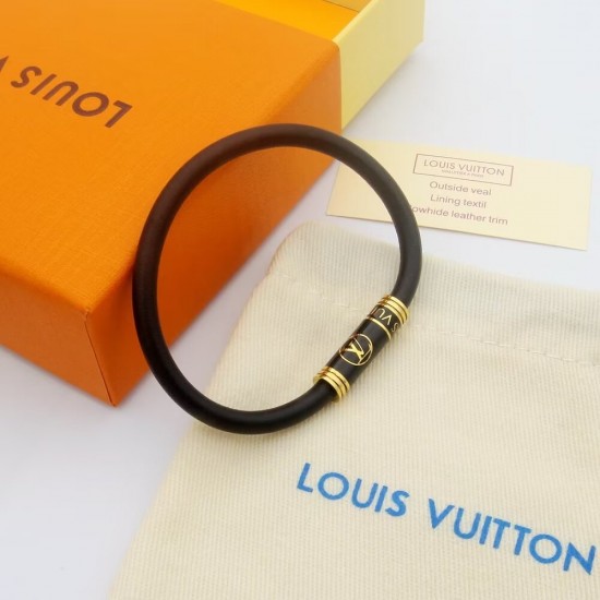 LV Leather Bracelet