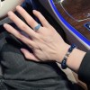 LV Blue Agate Thai Silver Bracelet