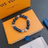 LV Blue Agate Thai Silver Bracelet