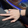 LV Blue Agate Thai Silver Bracelet