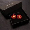 Chanel Camellia Flower Earrings