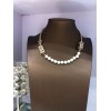 Chanel Letter Pearl Necklace