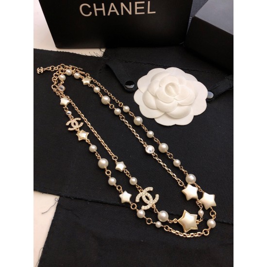 Chanel Star Pearl Sweater Chain