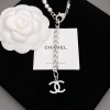 Chanel Elongated Diamond Pearl Collar