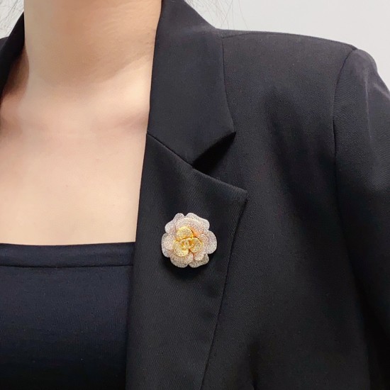 Chanel Camellia Flower Brooch