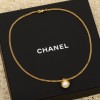 Chanel Pearl Logo Necklace