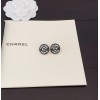 Chanel Circular Letter Earrings