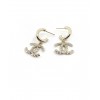 Chanel Shallow gold CC Earrings