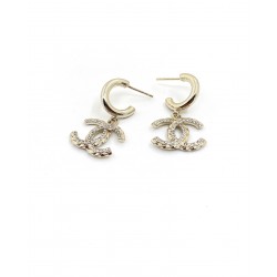 Chanel Shallow gold CC Earrings