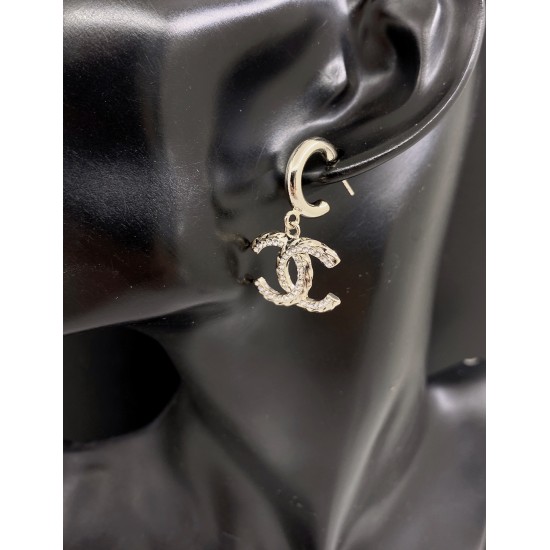 Chanel Shallow gold CC Earrings