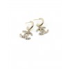 Chanel Shallow gold CC Earrings