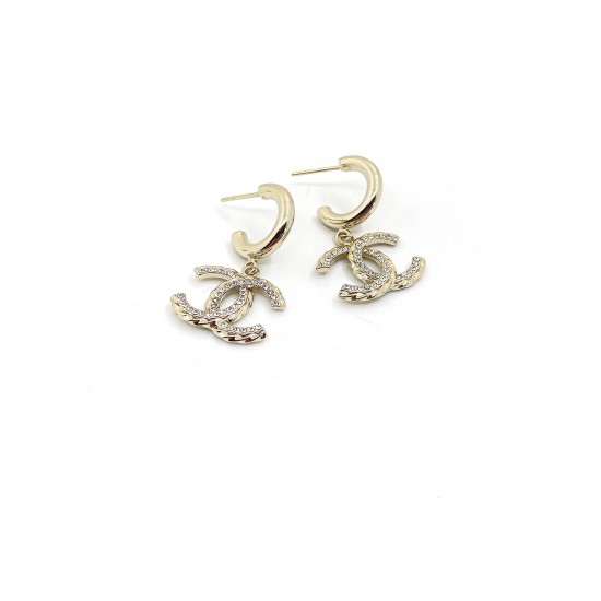 Chanel Shallow gold CC Earrings