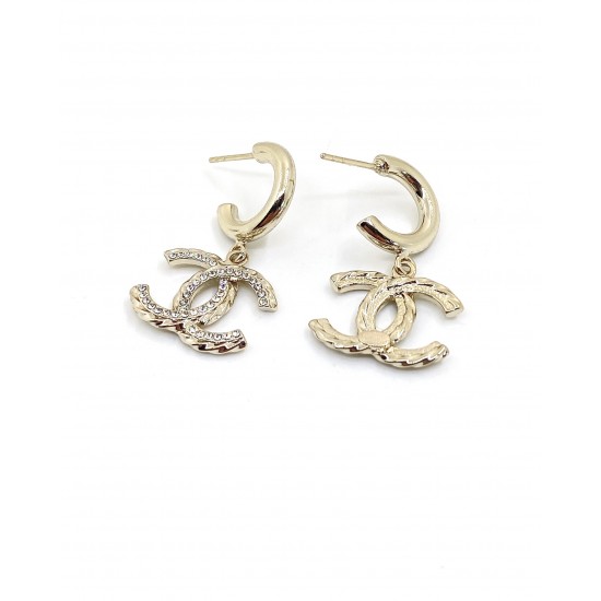 Chanel Shallow gold CC Earrings