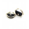 Chanel Black Bag Earrings