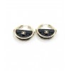 Chanel Black Bag Earrings