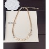 Chanel Letter Chain Square Diamond Necklace