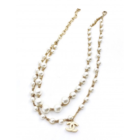 Chanel Double Layered Pearl Necklace