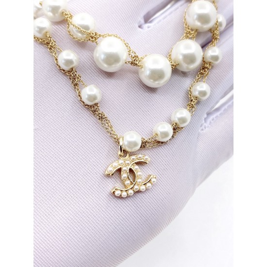 Chanel Double Layered Pearl Necklace