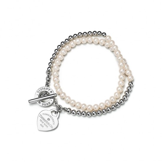 Tiffany Pearl Double Layer Bracelet