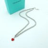 Tiffany Heart Enamel Necklace