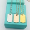 Tiffany Hanging Tag Necklace