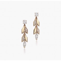 Tiffany Paper Flowers Floral Collection Leaf Earrings