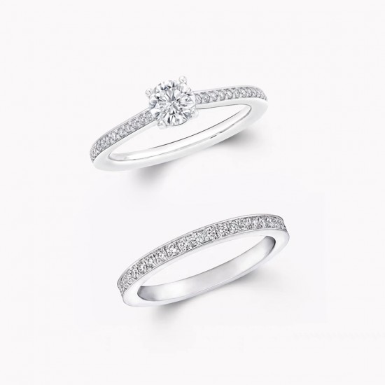 Tiffany Two In One Four Claw Set Ring