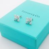 Tiffany Schlumberger Series Cross Four Diamond Earrings