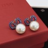 Valentino Blue Diamond Pearl Earrings