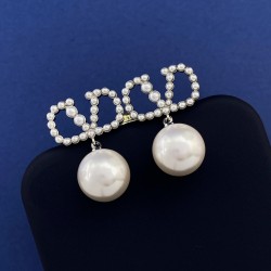 Valentino Pearl Letter Earrings